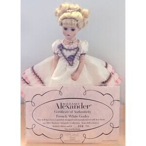 Madame Alexander French White Godey #33560 COA